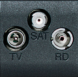 TV + RD + SAT socket, 2M, LivingLight, Bticino