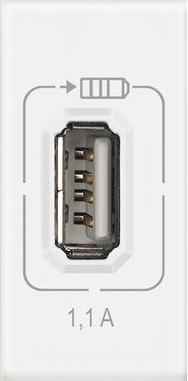 USB power supply, 1.1A, 1M, LL, Bticino