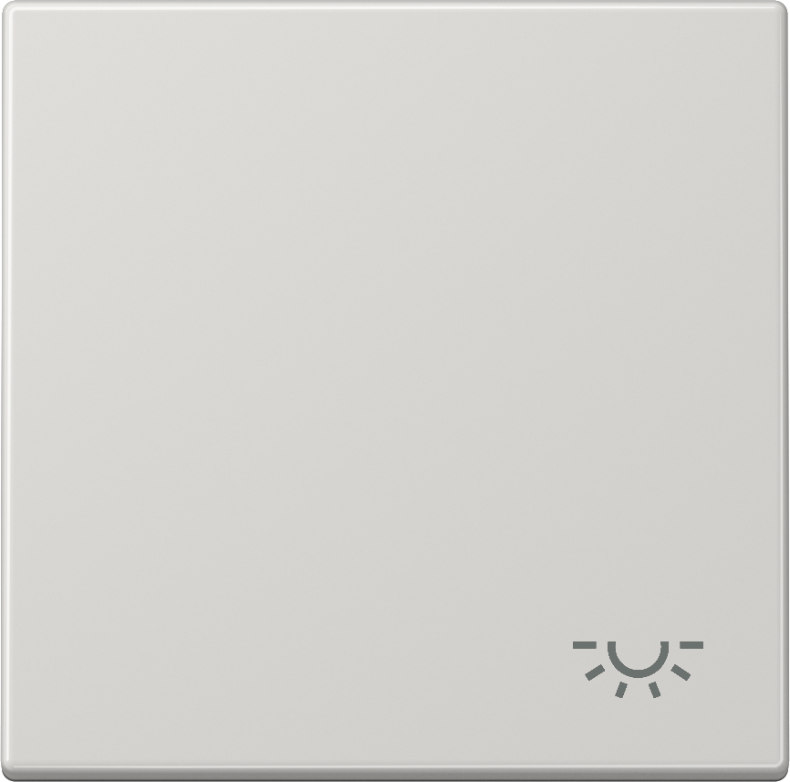 501U+LS990LLG 1 way Switch, 1 gang, 10AX, mask for switch and pushbutton, symbol light, light gray, duroplast