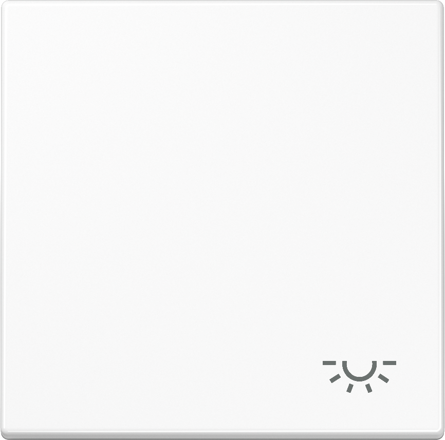501U+LS990LWW 1 way Switch, 1 gang, 10AX, mask for switch and pushbutton, symbol light, alpine white, duroplast