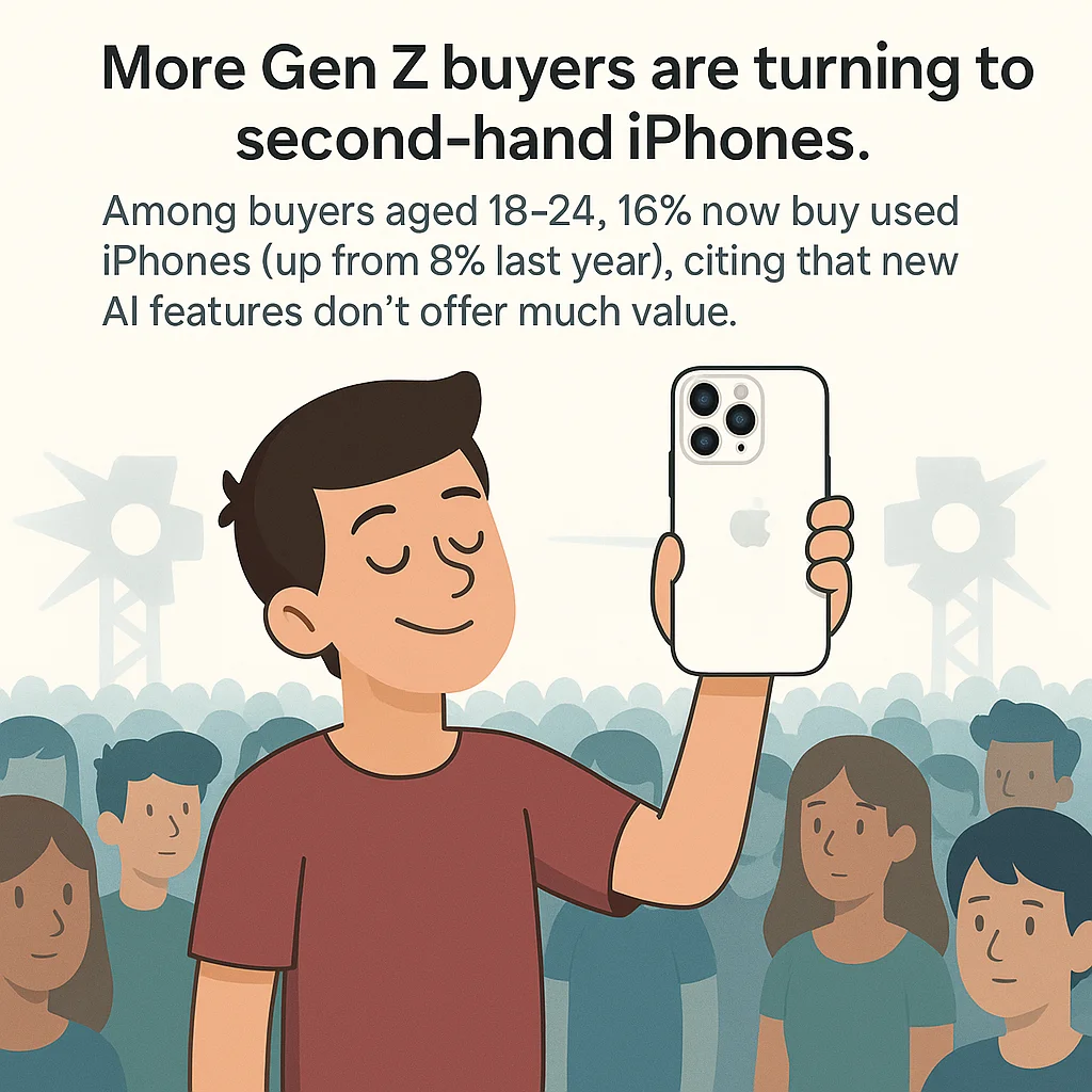 iphone 16 review - cutomer with iphone16 in hand